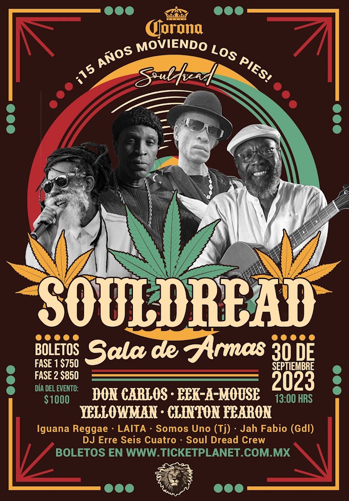 Soul Dread celebrará 15 años con una gran fiesta reggae.