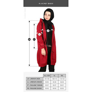 HJ9 Hijacket Hijacket Maroon x Misty ORIGINAL PREMIUM FLEECE JAKET MUSLIMAH