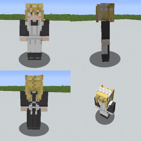 ゆーひマテリアルズ Minecraftスキン配布 メイド 5人目