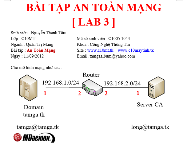 Bài tập AN TOÀN MẠNG [ LAB 3 ]