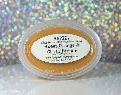 Vapid Lacquer Wax Scent Shot Sweet Orange & Chili Pepper | Post-Melt Review