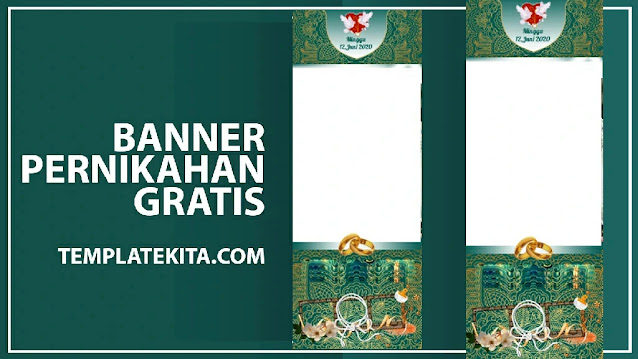 Download Banner Pernikahan CDR Gratis