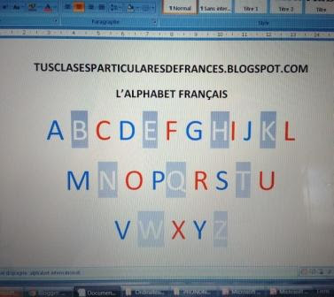 alphabet français, alfabeto francés, clases particulares de francés, online, profesora de francés, maryvonne brochard, madrid, arganda del rey, velilla de san antonio, rivas, campo real, loeches, comunidad de madrid, 