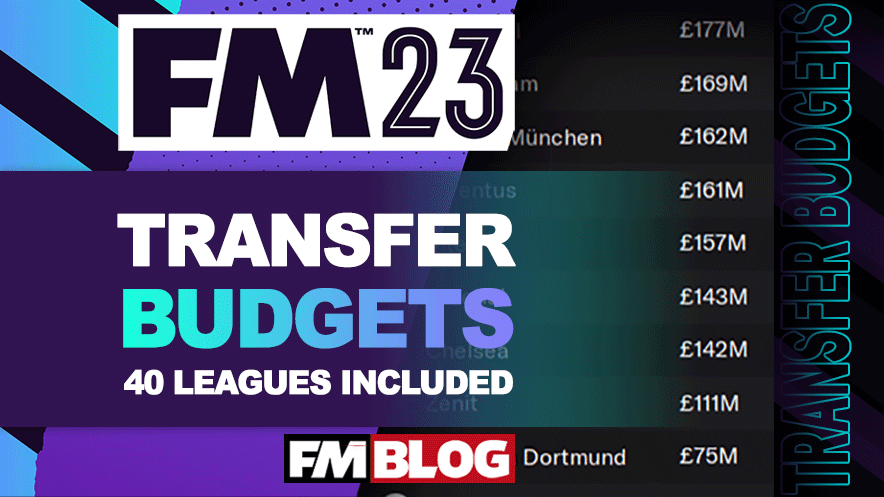 Football Manager 2023 Transfer Budgets | FM23