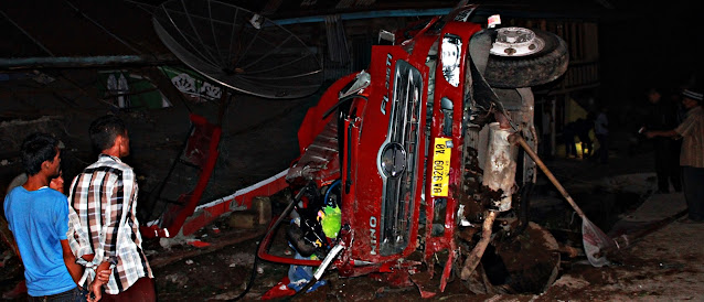 Tabrakan Maut di Talang, 6 Kendaraan Ringsek Diduga Akibat Rem Blong
