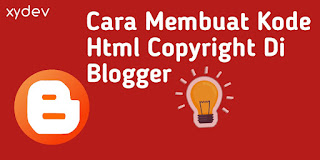 Cara Membuat Kode Html Copyright Di Blogger