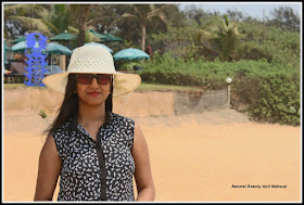 travel blogger anamika at Calangute Beach, North Goa