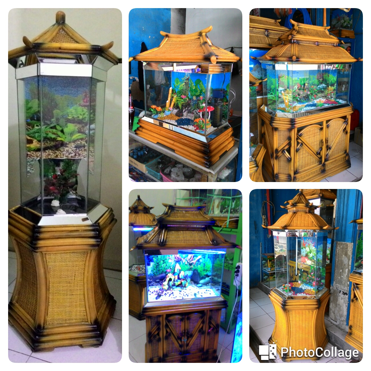 AQUARIUM UNIK DARI ROTAN