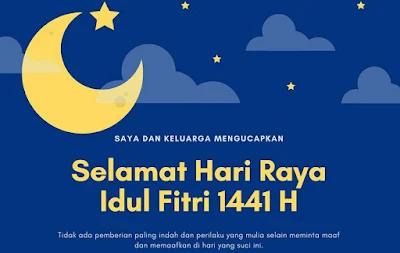 Kartu Ucapan Lebaran 1441 H