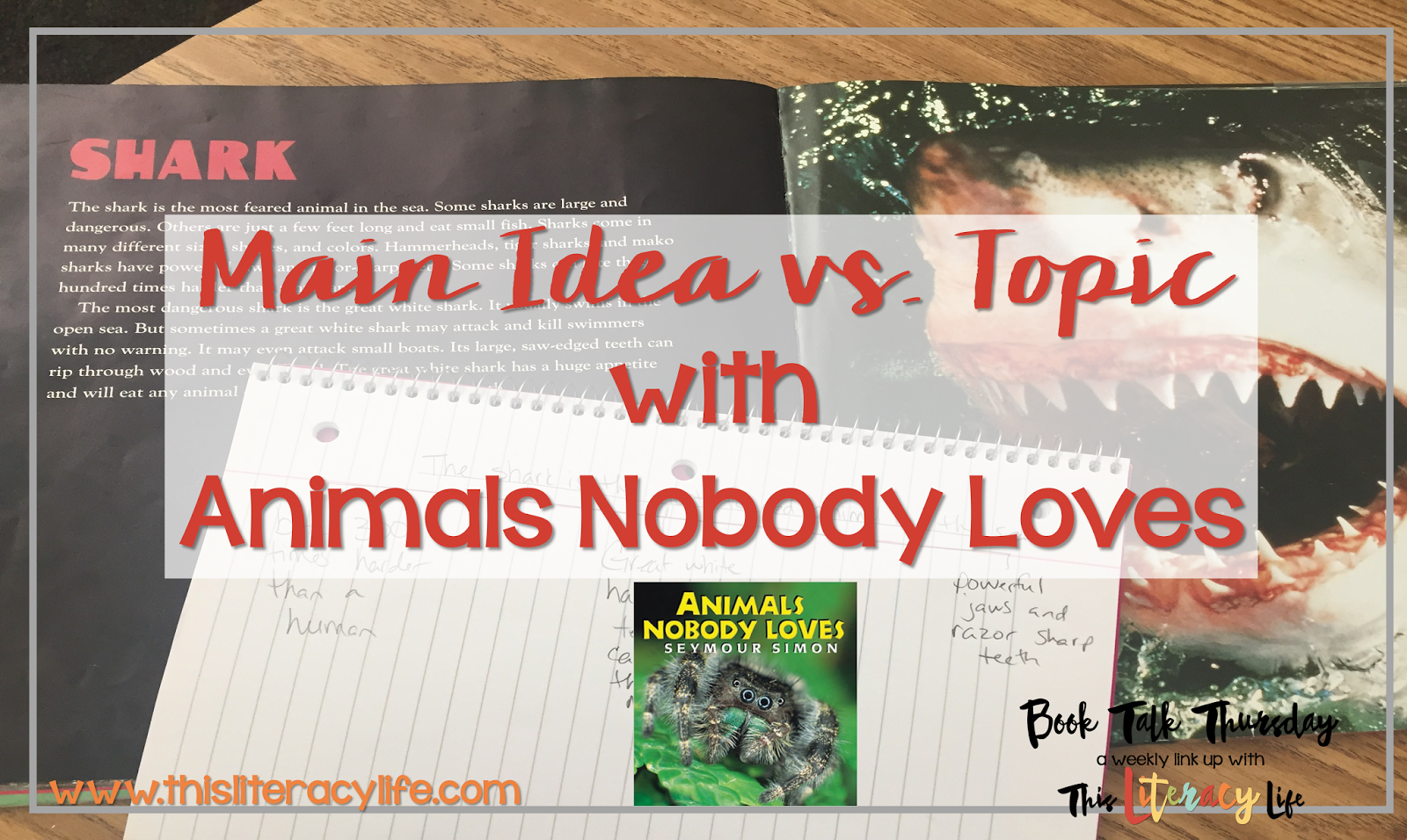 Students think the topic is the main idea, but there is a difference! Get down to the main idea with Animals Nobody Loves!