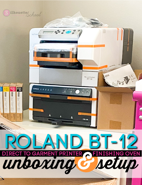 Roland, unboxing, DTG, direct to garment, sublimation, silhouette 101,