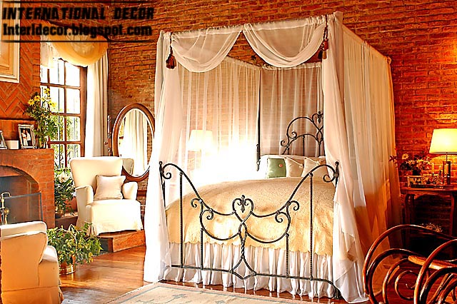 ... iron bed design with white bed curtain, stylish iron bed furniture