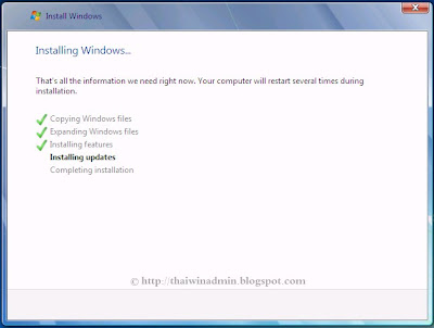 Installing Windows