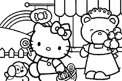 Hello Kitty and Friends Coloring Pages - Slim Image