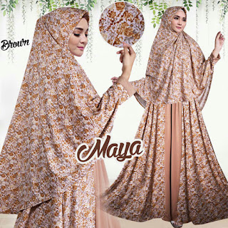 Baju Gamis Motif Maya