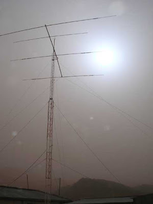 Meine Kurzwellenantenne im Sandsturm