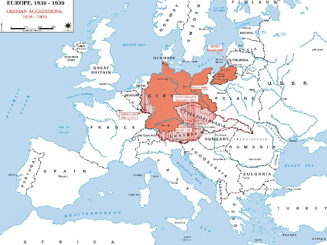 Map Of 1939 Europe 