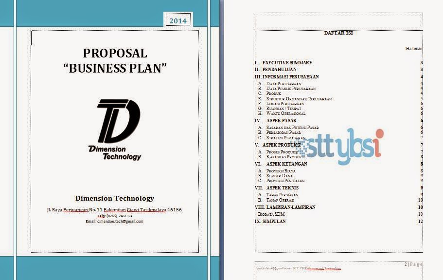 Contoh Neraca Keuangan Bisnis Plan - Contoh 36