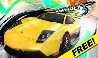 Screenshots of the Asphalt 5 for Android tablet, phone.