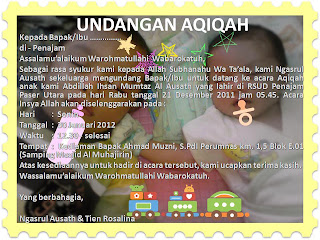 [Download] Contoh Undangan Aqiqah format gambar (jpg, png 