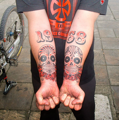 Free art skull mexican tattoo designs