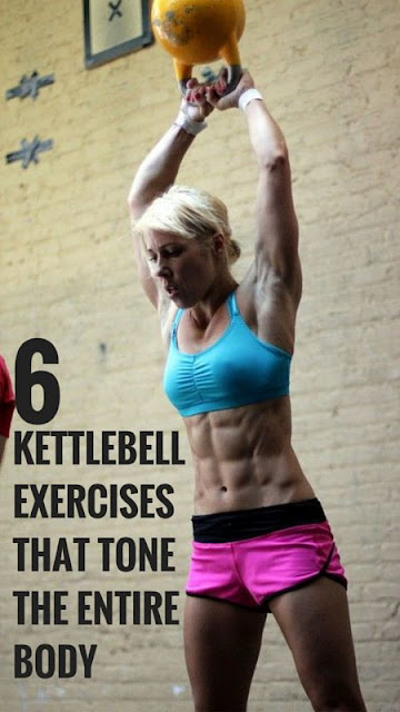 Only 6 kettlebell exercises for a full body workout | #fitness #workout #exercise