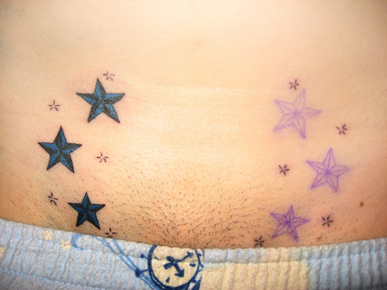 small nautical star tattoo designs for women