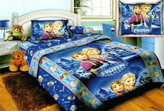 Seprei Dan Bedcover Motif Frozen Untuk Kamar Anak Perempuan