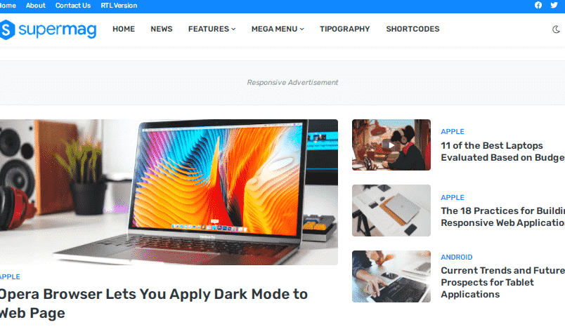 SuperMag - Responsive Magazine Blogger Template