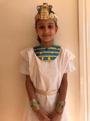 Homemade Egyptian costume for a child