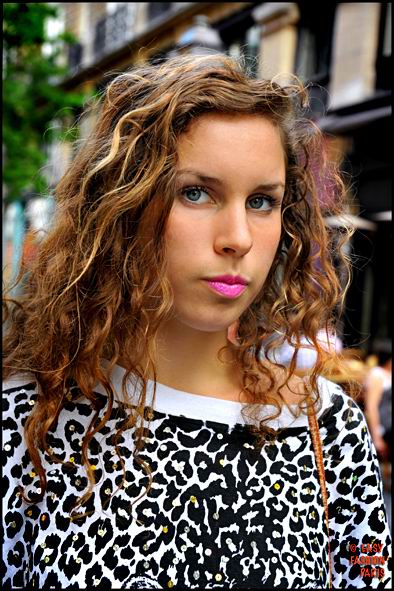 Trendy brown wavy hair with curls