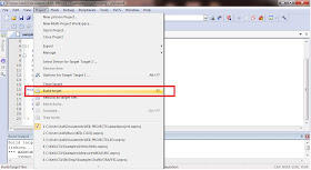 Building Target or Compiling code in KEIL uVISION 4