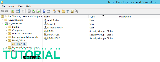 users and group in active directory servers