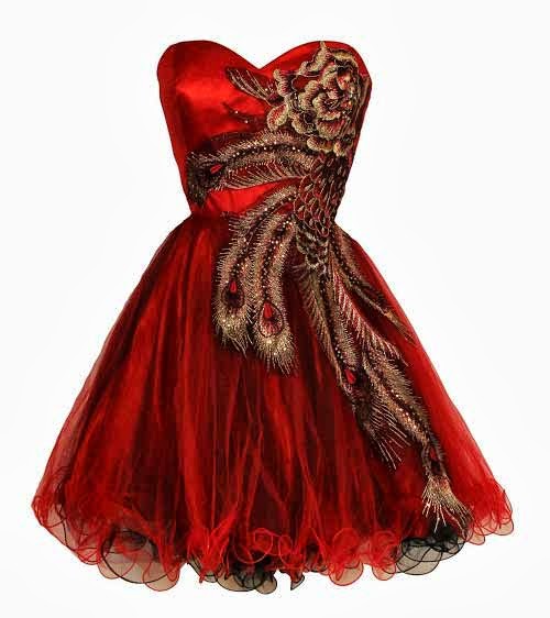 under 100 Cute short red and gold 2014 formal prom homecoming dresses