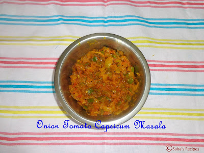 Onion Tomato Capsicum Masala