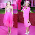  Margot Robbie Wearing PINK Versace to "Barbie" premiere in Seoul