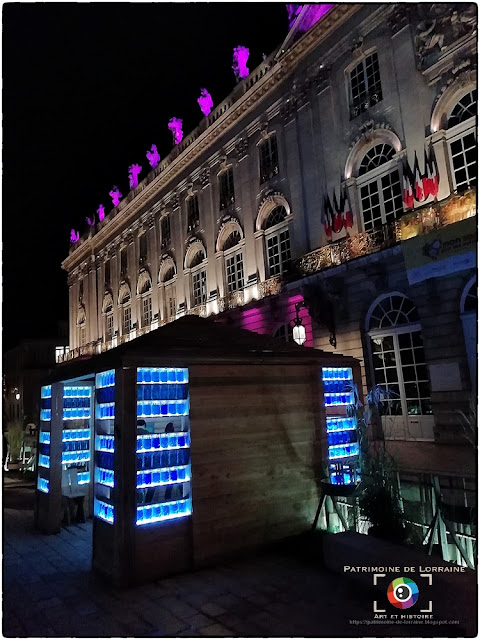 NANCY (54) - Photos nocturnes du jardin éphémère de la Place Stanislas 2019 !