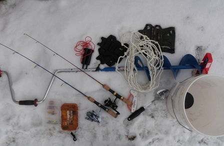 Fishing Equipment - nukelearfishing: Ice Fishing Equipment - Your Basic  Necessities