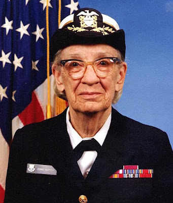 Commodore Grace M. Hopper, USNR Official portrait photograph