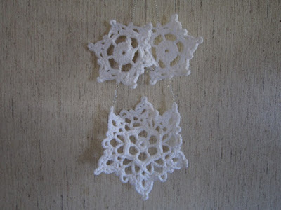 snowflake, wall hanging, crochet, winter