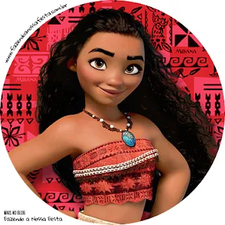 Moana Party Free Printable Wrappers and Toppers for Cupcakes. 