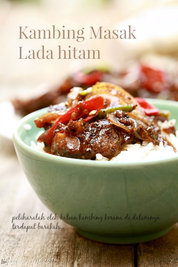 masam manis: Kambing Masak Lada Hitam