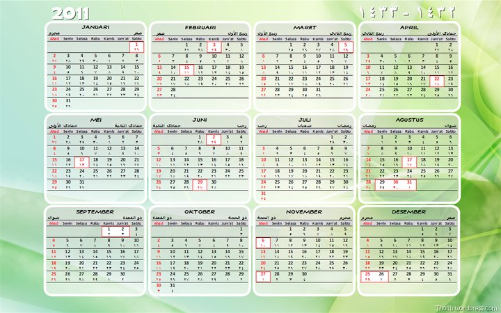 FREE DOWNLOAD JADWAL PUASA 2011 RAMADHAN 1432 H .xls 