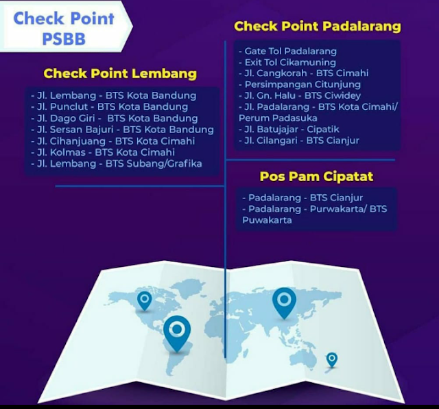 Fix, 22 April Bandung Barat PSBB ! Ini Daftar Tempat Check Point