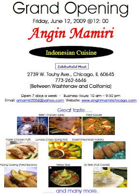 Indonesian Food Touhy Chicago on Taste Of Indonesia  June 2009