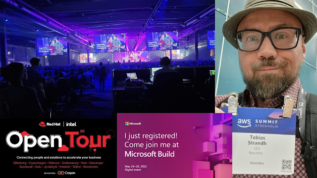 AWS Summit, Microsoft Build, Red Hat Open