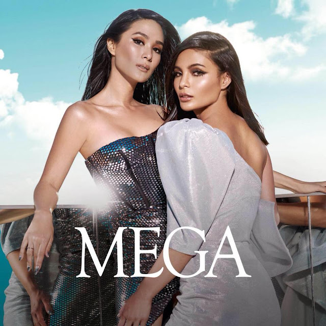 Evangelista Escudero with Lovi Poe at MEGA May 2018 Cover