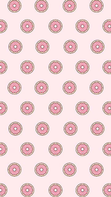 Donuts phone wallpaper - free download