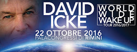 DAVID ICKE IN TOUR IN ITALIA, OTTOBRE 2016