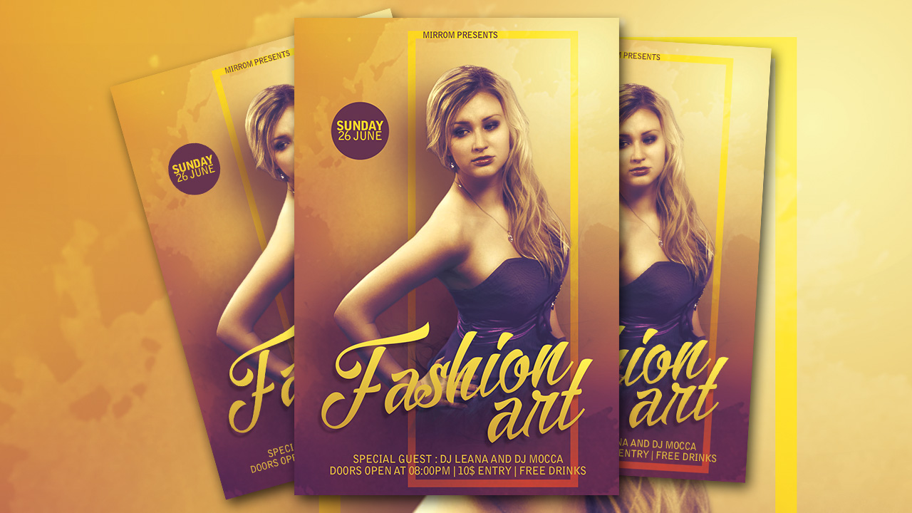 Photoshop Tutorial Create an Fashion Flyer